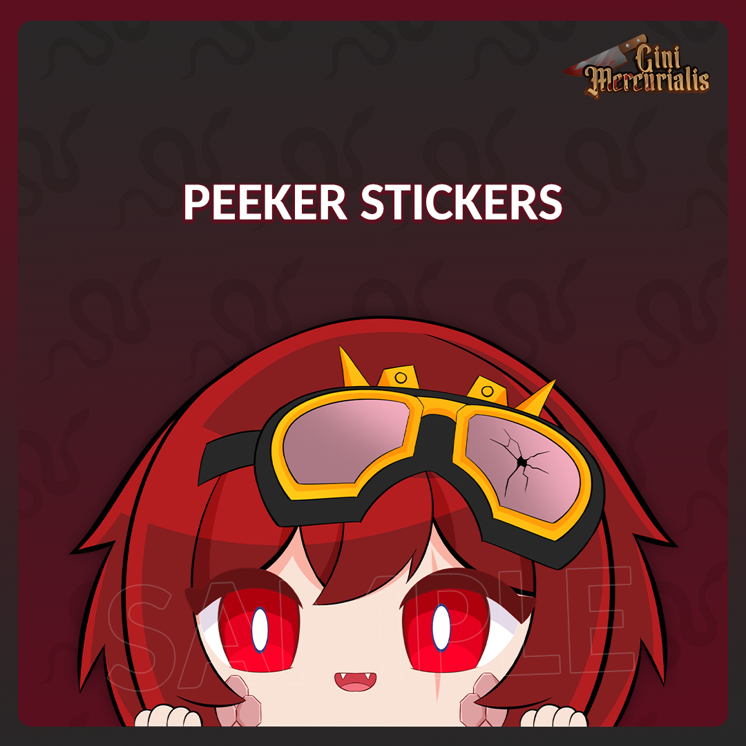 Roza Coatl Peeker Stickers [2-Pack]