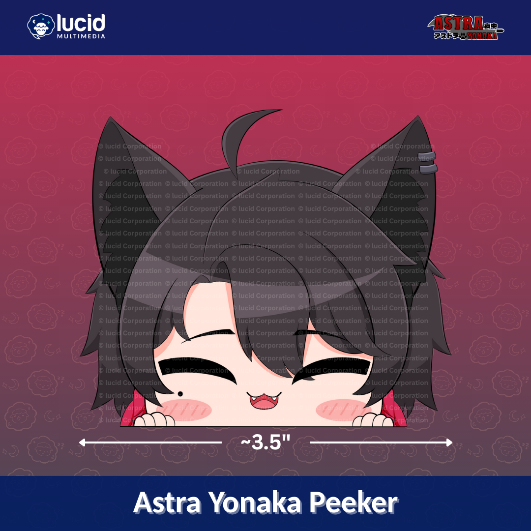 Astra Yonaka Peeker Sticker | lucid Multimedia