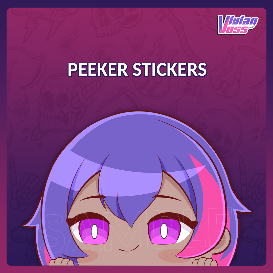 Vivian Voss Peeker Stickers [2-Pack]